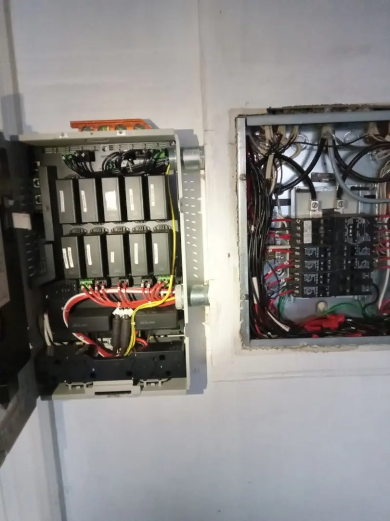 Electrical panel upgrade completed for Security Camera Wiring in Rice Lake